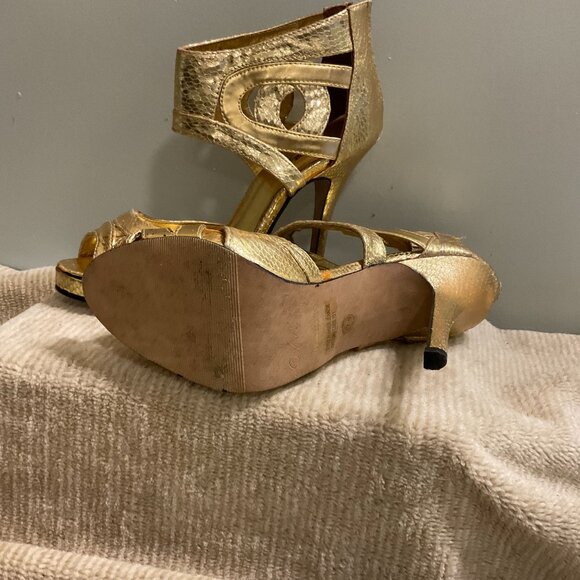 Wild Rose Platform Evening 4.5" Heels, Size 7.5 - Picture 6 of 6